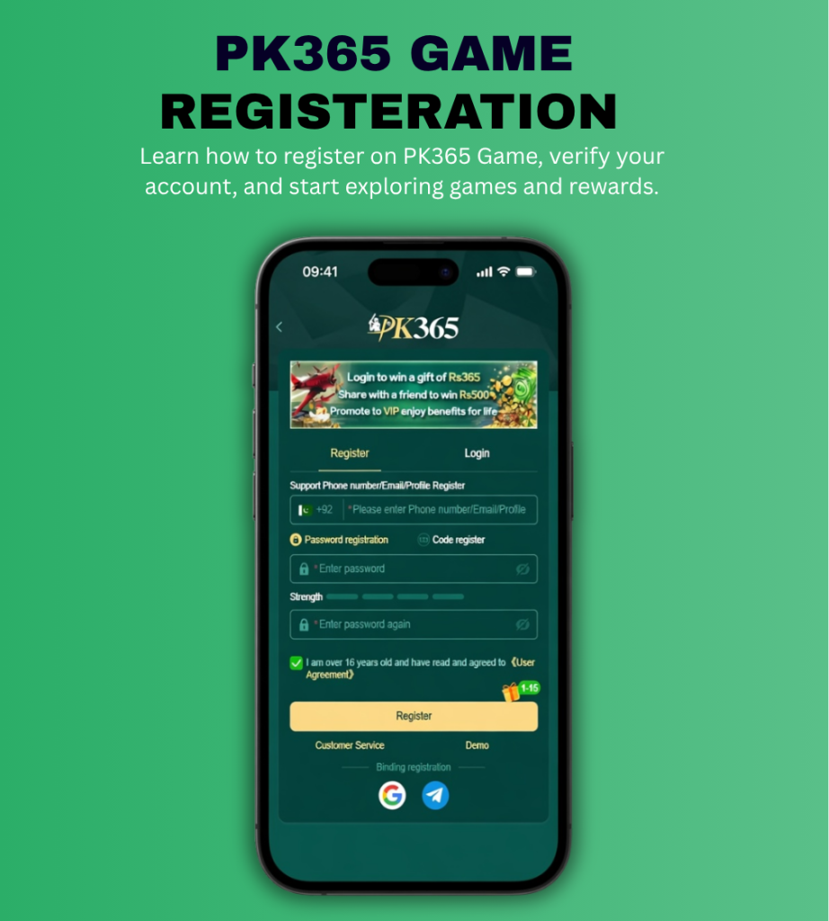 pk365 game register